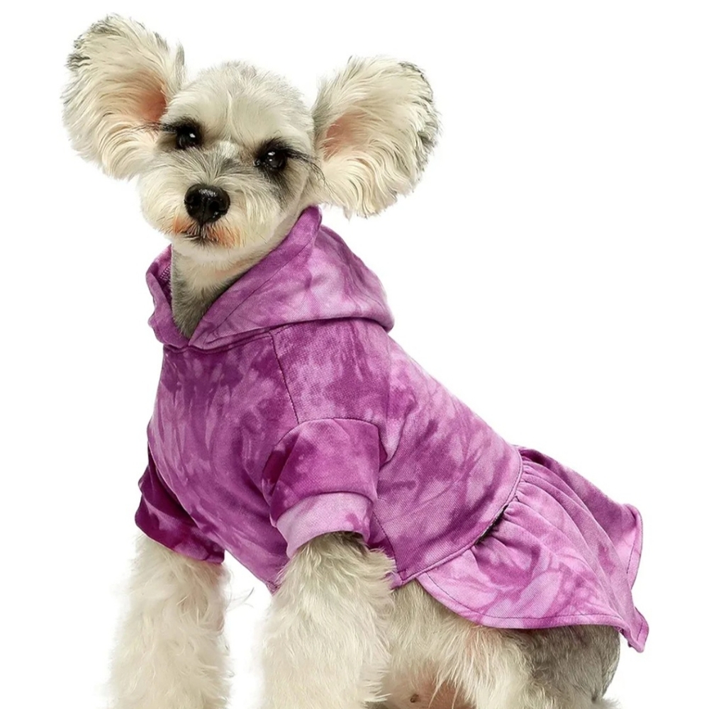 Fitwarm Dog hoodie skirt dress sweatshirt size Medium